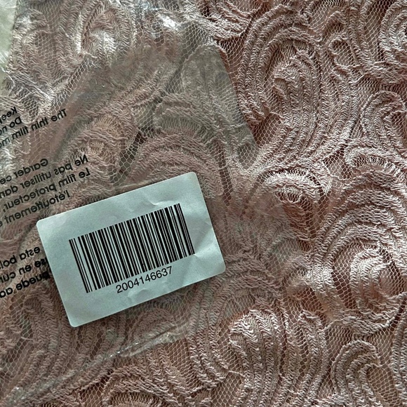 TOP, CROCHET, BLUSH PINK, SZ 5X, CAP SLEEVES, RELAXED FIT, PENNINGTONS, IN ORIGI - Picture 3 of 12